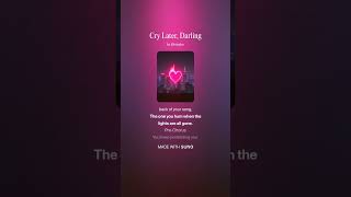 Cry Later, Darling       #shortsfeed  #chappellroan style #popular #music