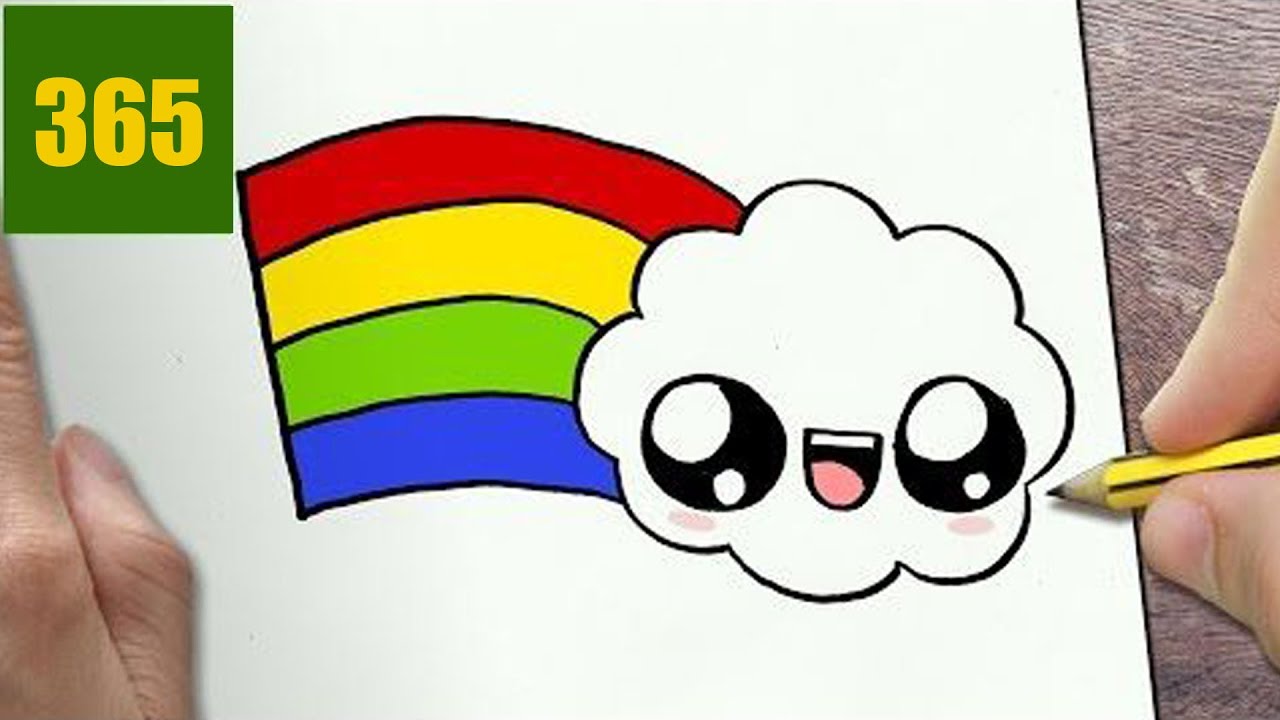 Come Disegnare Arcobaleno Kawaii Passo Dopo Passo Disegni Kawaii Facile Youtube