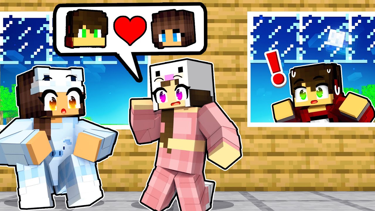 ESPIONEI as MENINAS na FESTA do PIJAMA no Minecraft