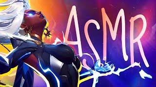 ♡ (asmr) playing as storm !! ⛆｡°· ₊ w/ handcam & soft whispers 🌧️🖤【 marvel rivals 🎧 】 screenshot 1