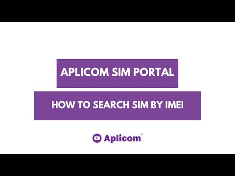 Aplicom SIM portal: How to search SIM by IMEI