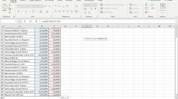 How to calculate R squared in Excel