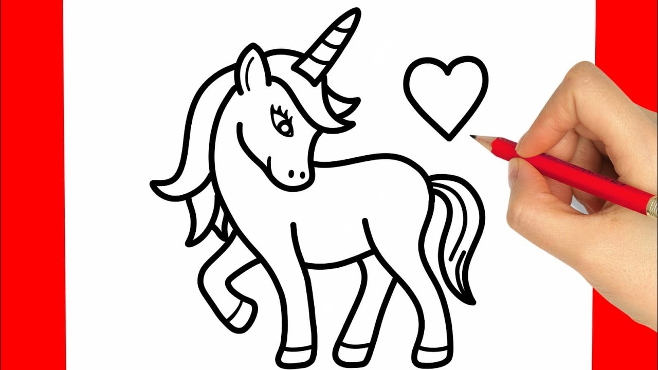 COMO DESENHAR UM UNICORNIO FACIL PASSO A PASSO - YouTube