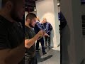 Khabib Nurmagomedov  goes crazy on Daniel Cormier shoes