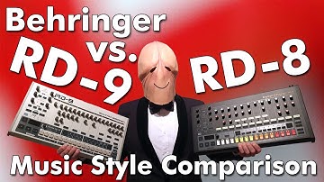 Behringer RD-9 vs. RD-8 Sound Style comparison with same patterns Penishead intro![no talking]