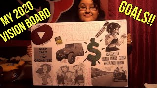 My 2020 VISION BOARD! | MY GOALS & DESIRES!