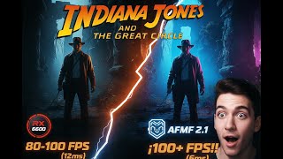 RX 6600 a 100+ FPS y 6ms! en Indiana Jones! (AFMF 2.1 + XeSS +  TUTORIAL