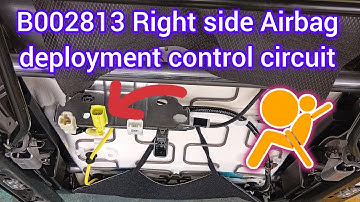 B002813 Right side Airbag deployment control circuit open #b002813 #b0028 #toyota 
