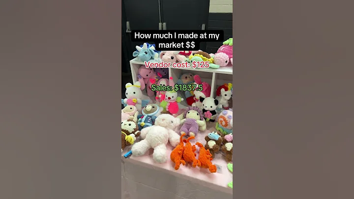 How much I made at my market #crochet #crochetmarket #marketstall #crochetbusiness #smallbusiness