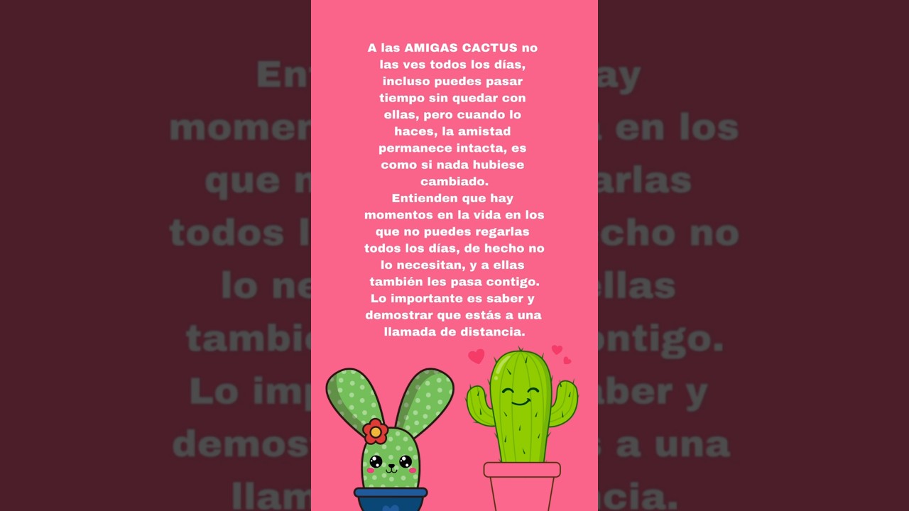 Qu es una amiga cactus  ?? #actitudpositiva - YouTube