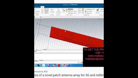 Design and analysis of a novel patch antenna array for 5G and millimeter - ANTENNA- CST