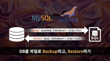MySQL 혹은 MariaDB에서, DB를 파일로 Backup하고, Restore하기