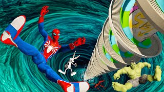 Spiderman on the tallest water slide tower GTA 5 Ep.131 #waterslide #ragdoll #spiderman