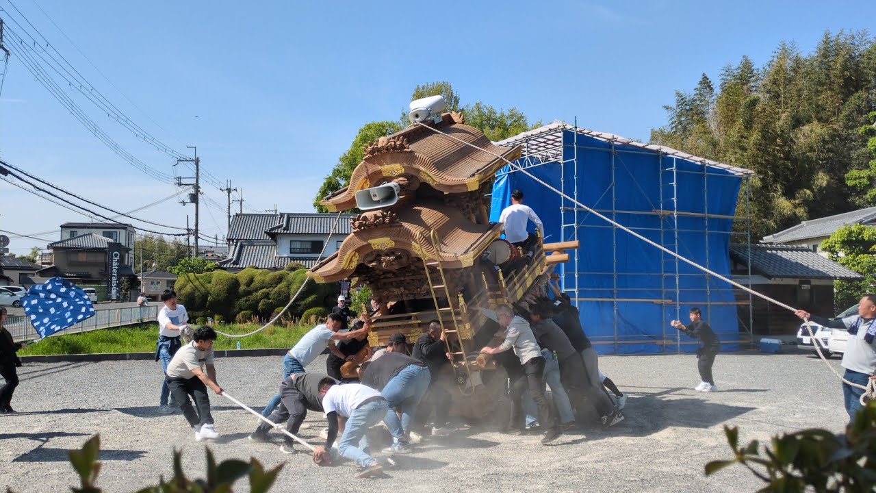 前田だんじり　万博前暴練　