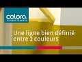 Une ligne bien définie entre deux couleurs : comment faire ?