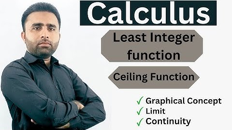 Least Integer Function, Ceiling function, graph, limit, continuity