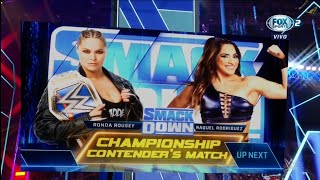 Ronda Rousey Vs Raquel Rodríguez Oportunidad Campeonato Femenino - WWE Smackdown 27/05/2022 Español