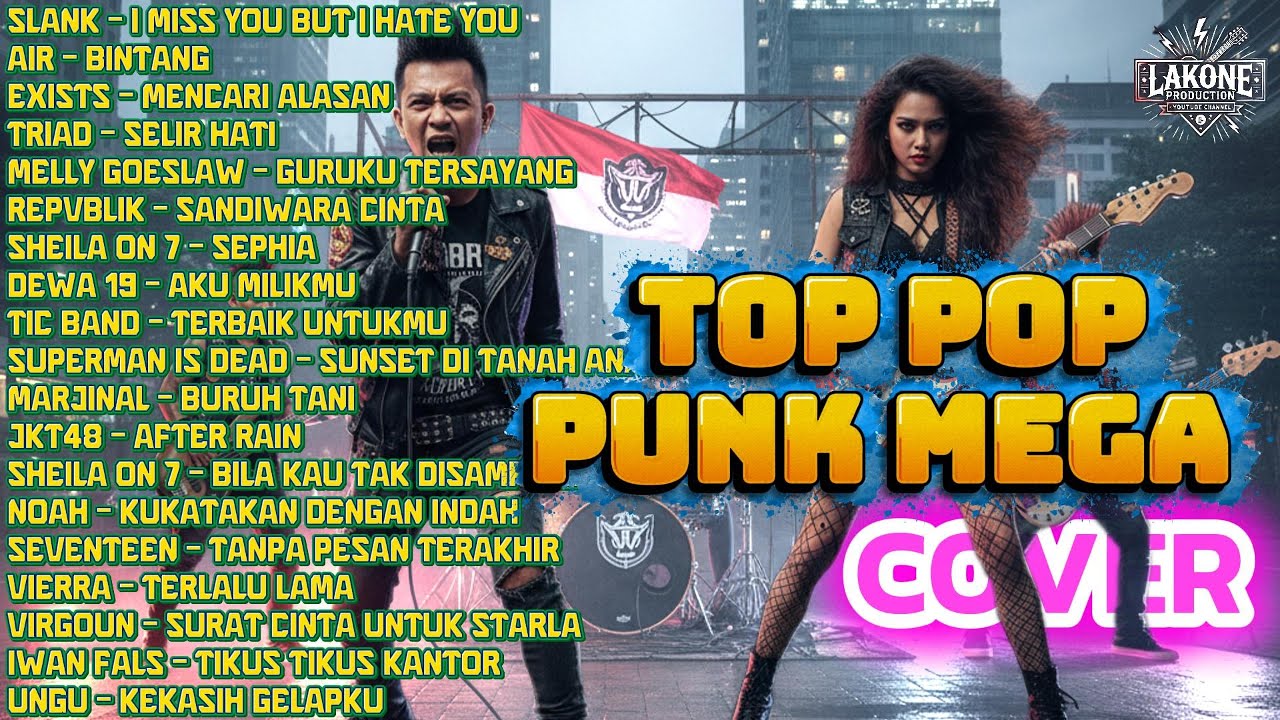 TOP POP PUNK MEGA COVER – KOMPILASI POP PUNK COVER + LIRIK 🎶