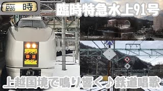 【上野から上越国境へ！】臨時特急水上91号に乗ってきた。