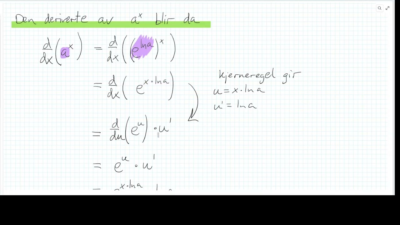 Hvorfor er Eulers konstant e og exp(x) så viktig i realfag?