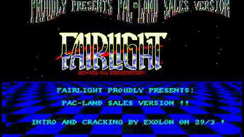 FairLight Amiga Pac-land Intro