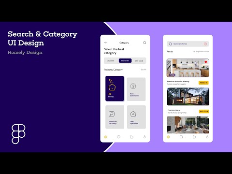 Search & Category UI Design In Figma