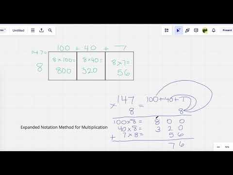 Expanded Notation Method for Multiplication