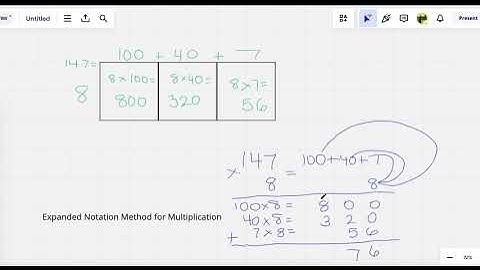 Expanded Notation Method for Multiplication
