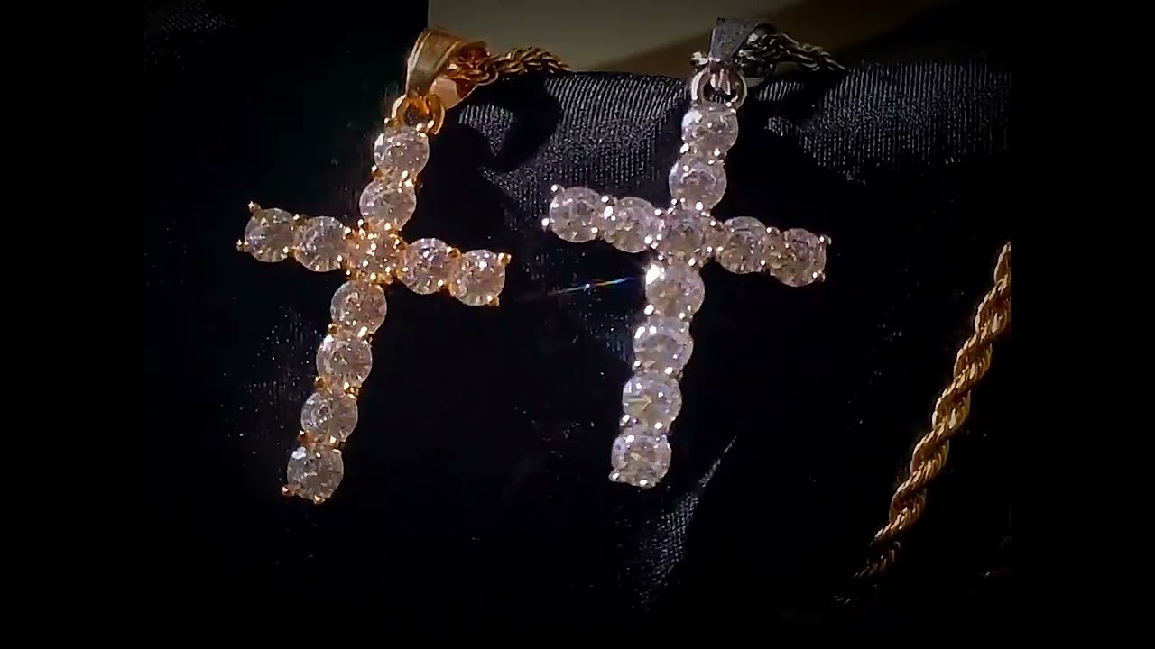 The Iced Cross Pendant