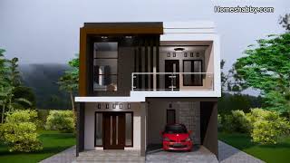 Desain Rumah 2 Lantai Dengan Lahan 7 x 12 Meter, Tampil Elegan dan Murah Biaya Bangunya