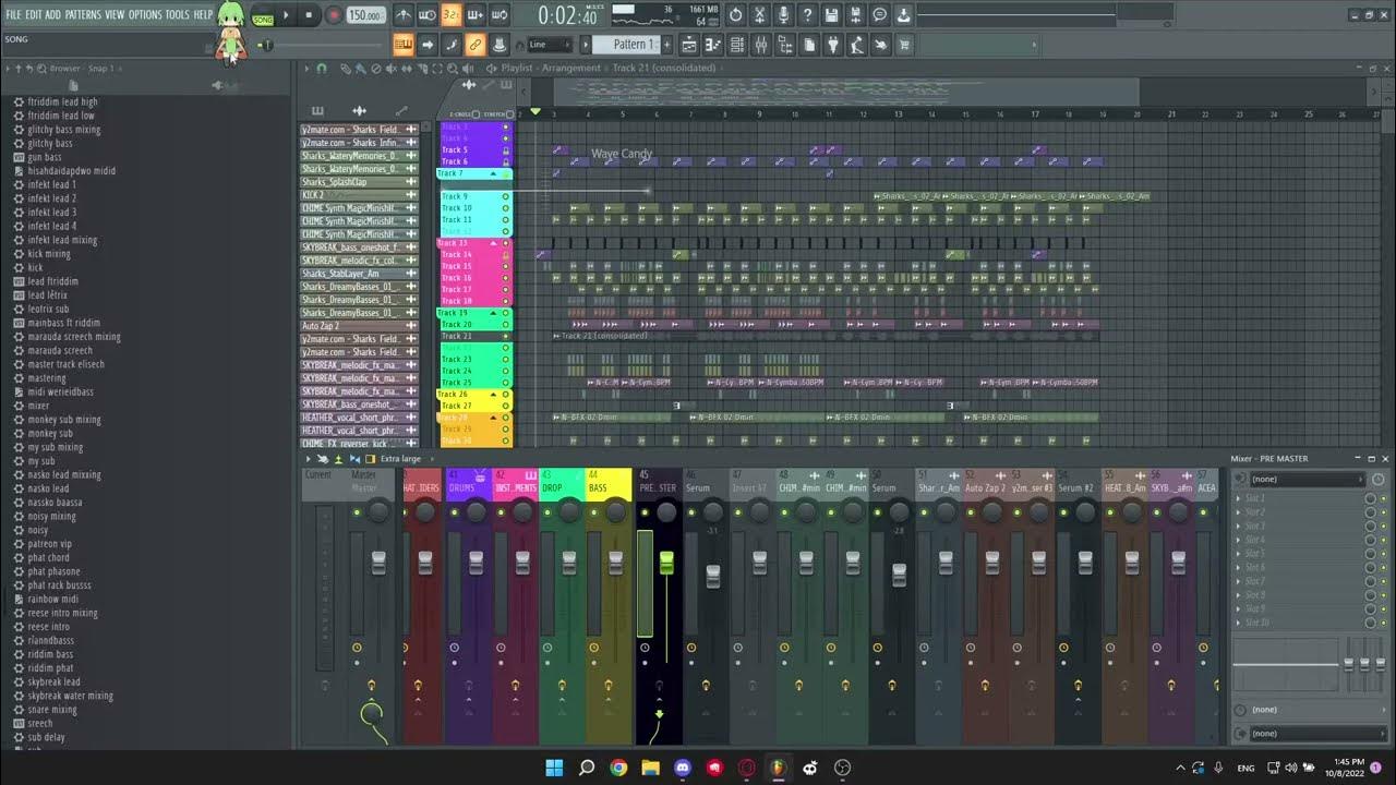 Free Professional Color Bass Drop FLP like Chime, Ace Aura, Sharks