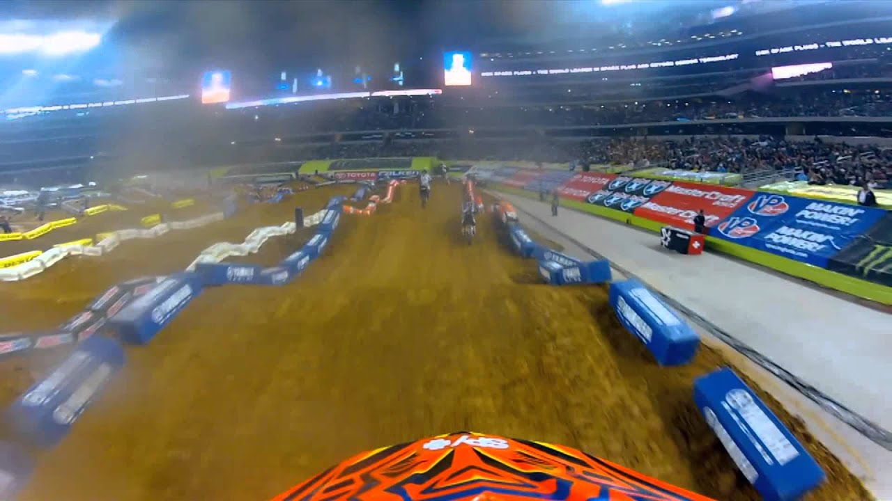 shapes paint GoPro HD: AJ Catanzaro LCQ 2012 Monster Energy Supercross Arlington