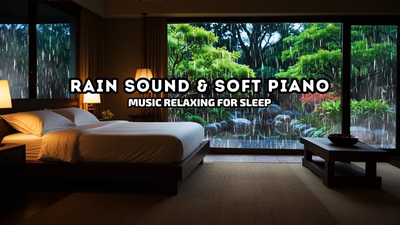 Relaxing Piano Music & Rain Sounds for Deep Sleep, Stress Relief and ...