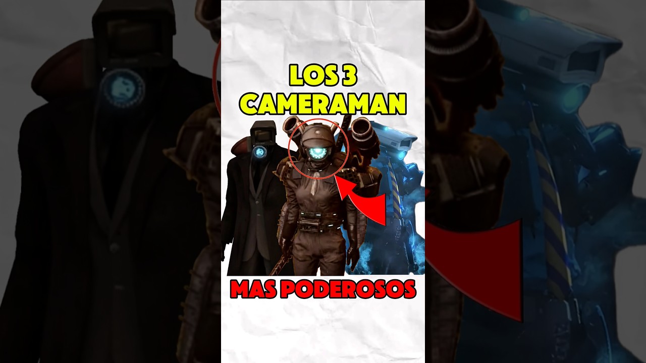 Los 3 CAMERAMAN más PODEROSOS de SKIBIDI TOILET!!🗿🗿 #skibiditoilet #gmantoilet #shorts #plungerman