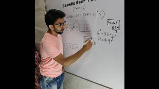 Trick to find square root of perfect square numbers | Khantrickster #shorts