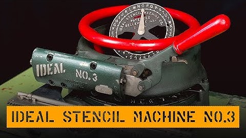 IDEAL Stencil Machine No.3