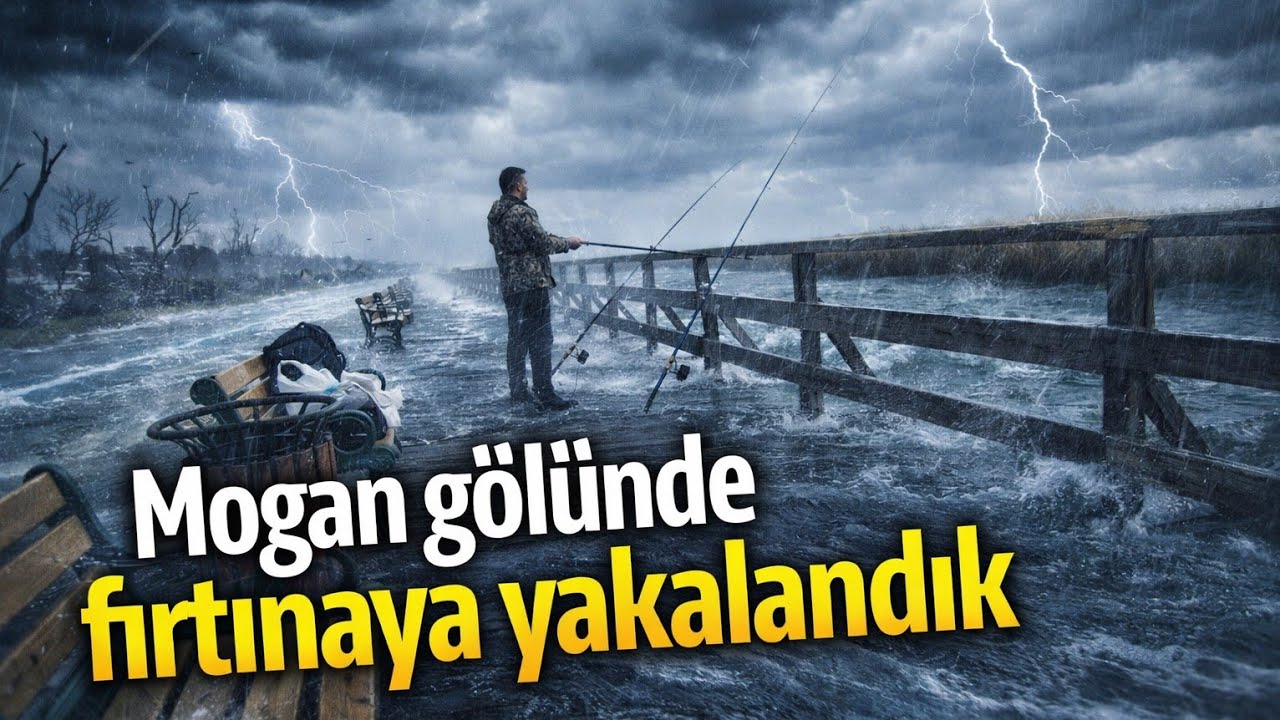 ANKARA MOGAN GÖLÜ BİTMİŞ - FIRTINADA BALIK AVI -ASMR TADINDA