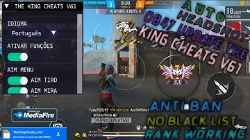 FREE FIRE HACK NEW UPDATE MOD MENU | THE KING CHEATS V61 | AUTO KILL + FLY RANK WORKING OB47