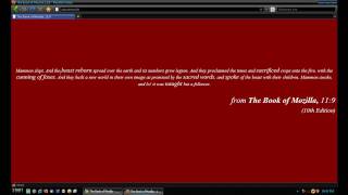 Mozilla Firefox Easter Egg (The Book of Mozilla)