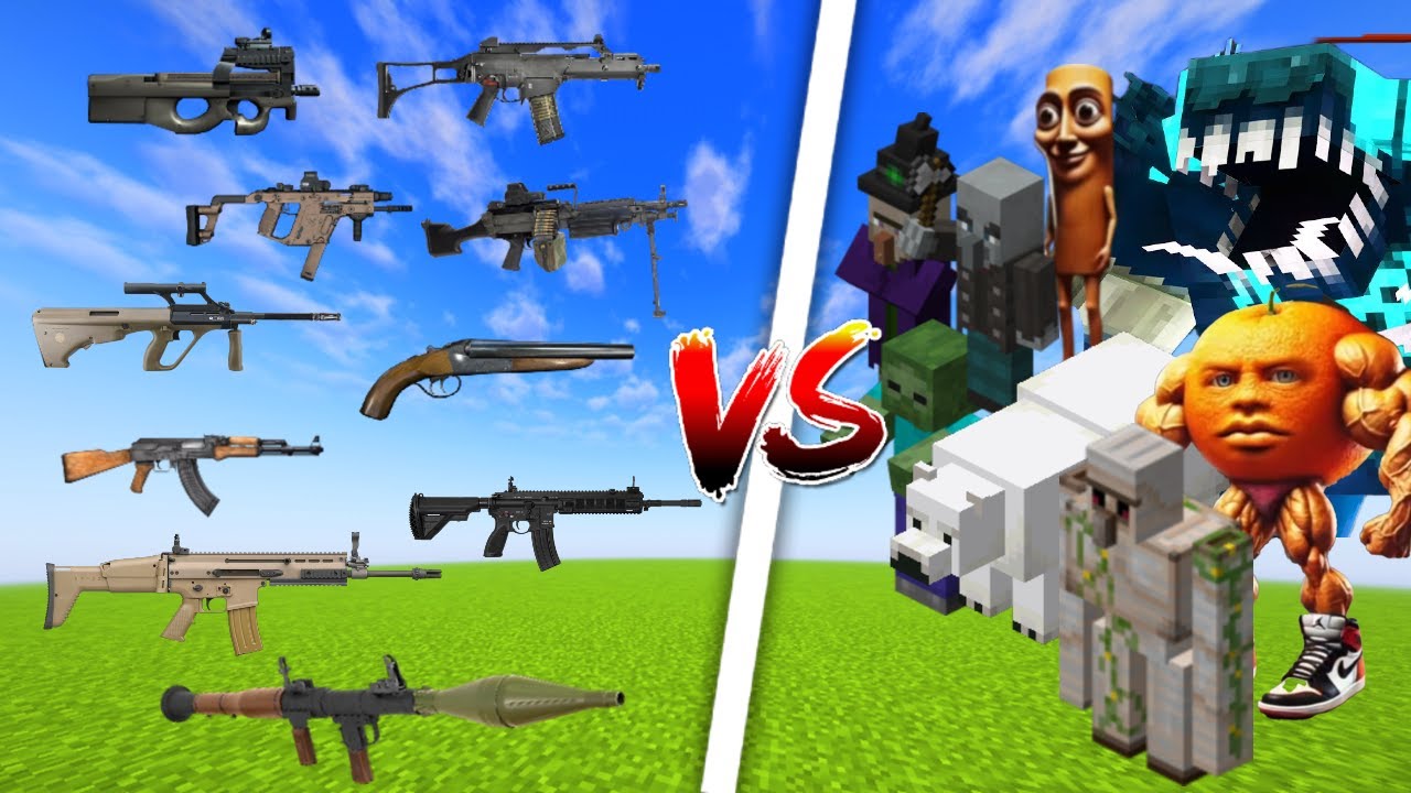 Witch TaCZ guns can Defeat these Ultimate/Brainrot mobs?