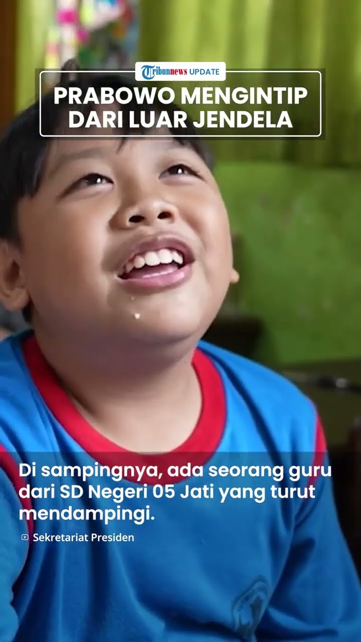 VIRAL, Presiden Prabowo Pilih Intip dari Luar Jendela saat Sidak Makan Bergizi Gratis