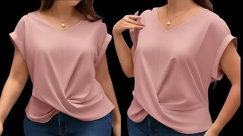 ✅ DIY Elegant Twist Knot Blouse | Easy Pattern Making & Sewing Tutorial