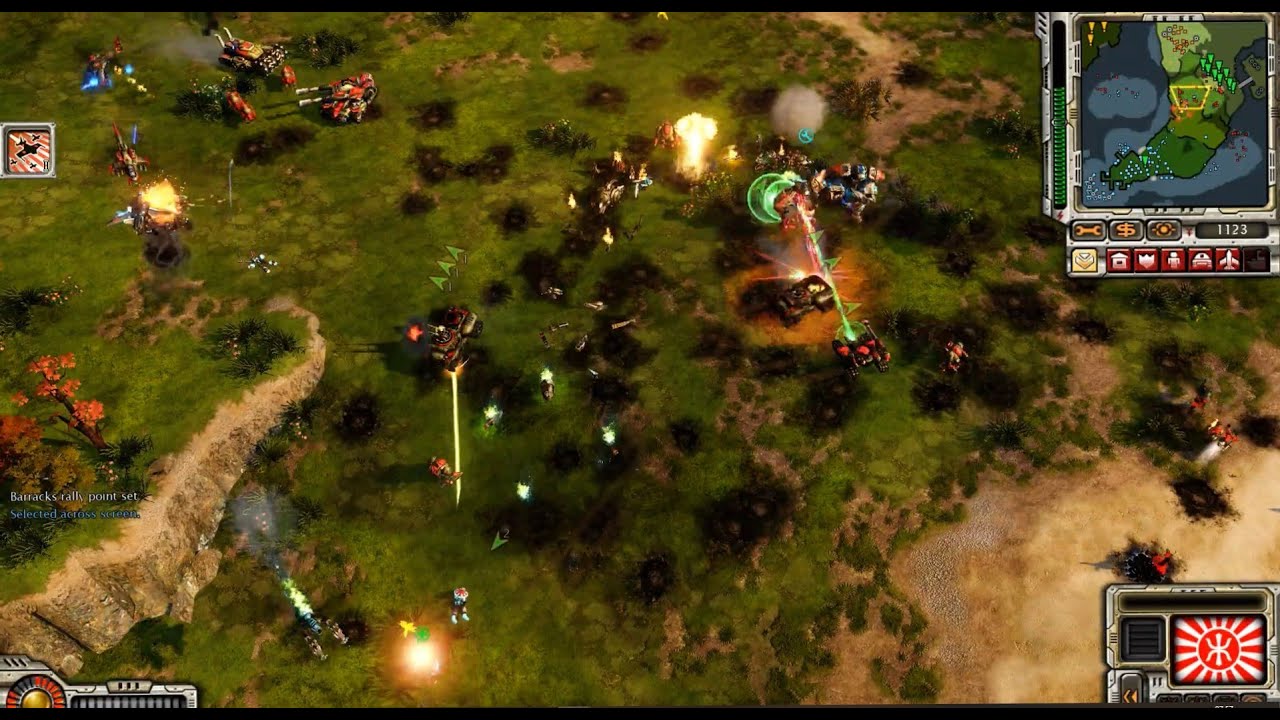 C&C Red Alert 3 Uprising Empire of the Rising Sun Campaign mission 1 ...