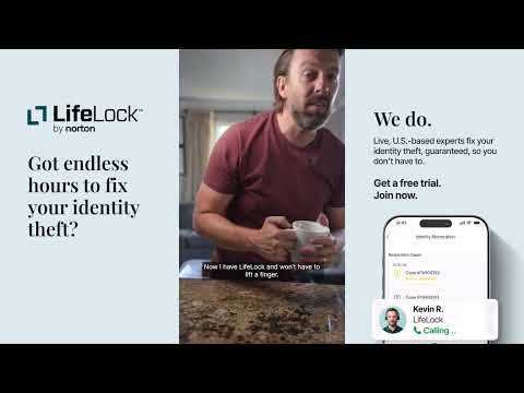 Gen Digital YouTube ad: LifeLock DigitalCampaign UGC Time 15s Paid YT 16x9