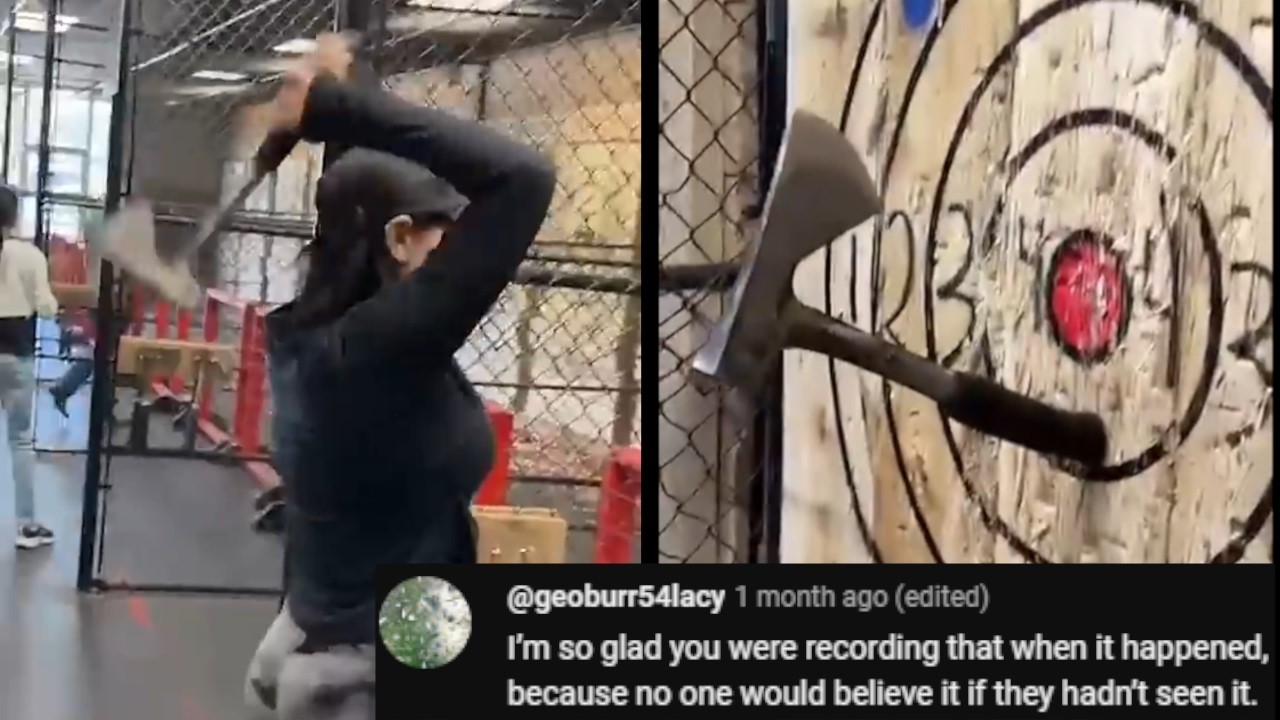 GREATEST Axe Throw Ever - Chat Music 