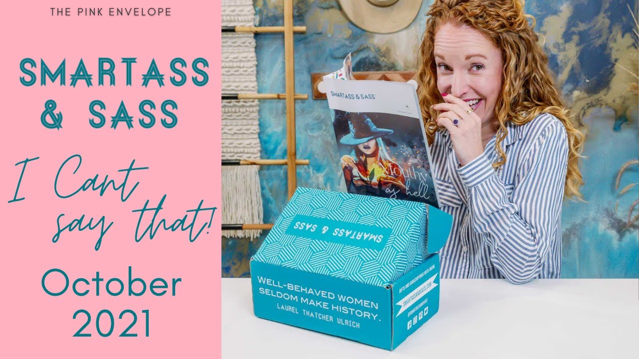 SmartAss and Sass October 2021 - Snark & Sarcasm to Your Door | Profanity & Attitude Included