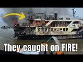 6 سفن تحترق في 8 دقائق لقطات حقيقية يناير 2026