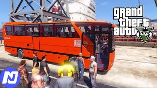 GTA 5 - Lái xe khách Phương Trang chở khách từ cảng về quê ăn tết | ND Gaming screenshot 3