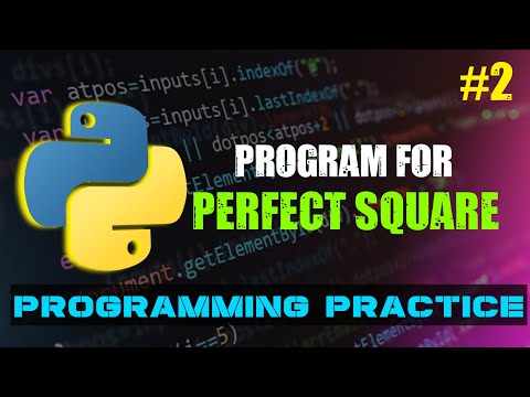 Python program to check if a Number is Perfect Square or Not? || Python Practice || Beginners