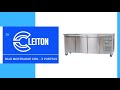 Vídeo: Bajo Mostrador de Congelación Acero Inoxidable 339 Litros 3 Puertas 180x60 cm Ventilado ®Cleiton